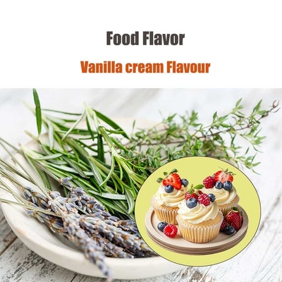 Liquido de sabor de creme de baunilha para alimentos utilizado em doces, assados, bebidas, sorvetes
