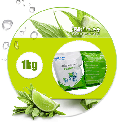 Pó Cristalino Branco WS-23 Agente Refrescante de Extrato de Planta para Produtos de Uso Diário