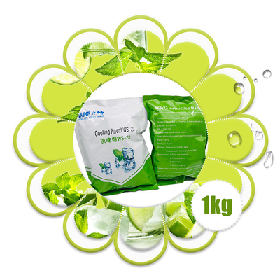 Agente refrigerante de qualidade alimentar WS-23 fabricante, intensificador de sabor, agente refrigerante e reforçador de tipo hortelã, amostra gratuita, quantidade mínima do lote 1 kg