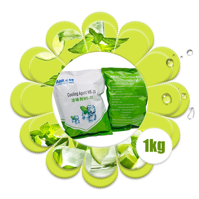 Agente refrigerante de qualidade alimentar WS-23 fabricante, intensificador de sabor, agente refrigerante e reforçador de tipo hortelã, amostra gratuita, quantidade mínima do lote 1 kg