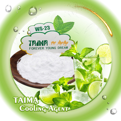 Agente de refrigeração WS-23 de mentol em pó branco CAS 51115-67-4 para líquido e suco de vapor