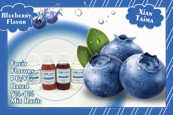 125 ml/500 ml/1L/2L/5L Volume da garrafa E-Liquid Aromatizante com 5%-12% de proporção misturada e CAS 58543-16-1 para o concentrado de suco de vape