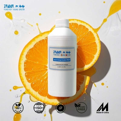 Emulsão de laranja doce compatível com água e óleo sabor para criações de doces aromática e deliciosa