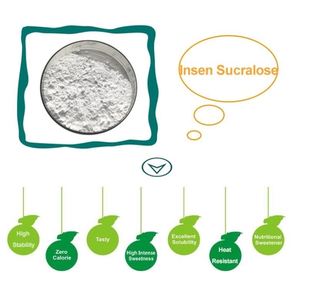 Adoçante da sucralose como aditivo alimentar em vez de sacarose para alimentos