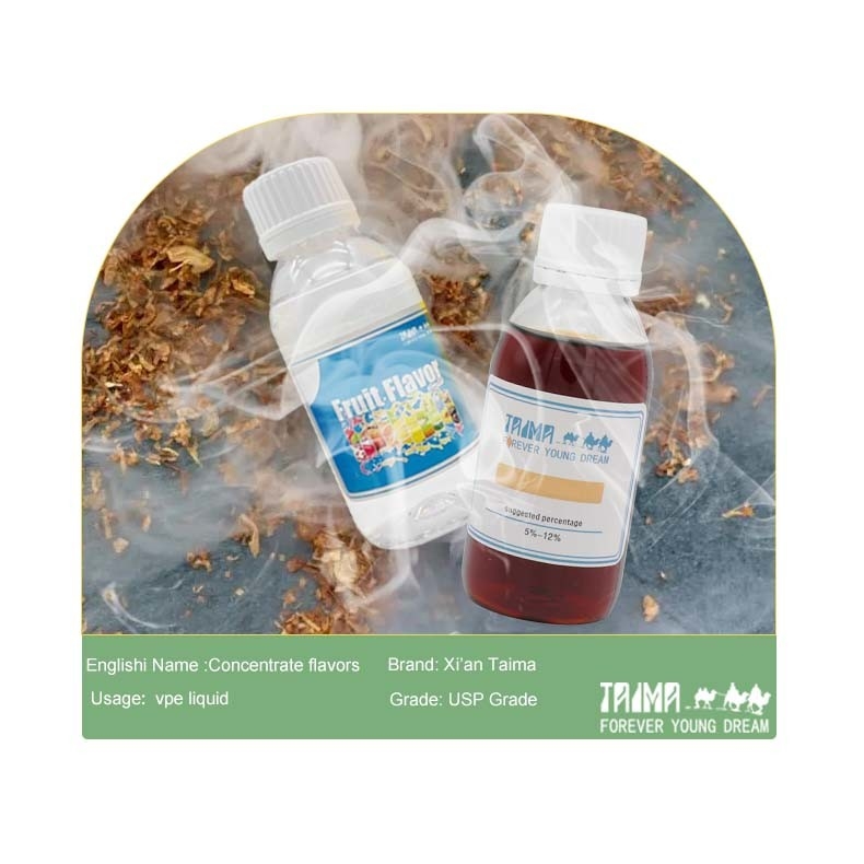 Líquido para Vape 125mL Sabor Tabaco Base para E-líquido Saborizante Uso em Cigarro Eletrônico 5L