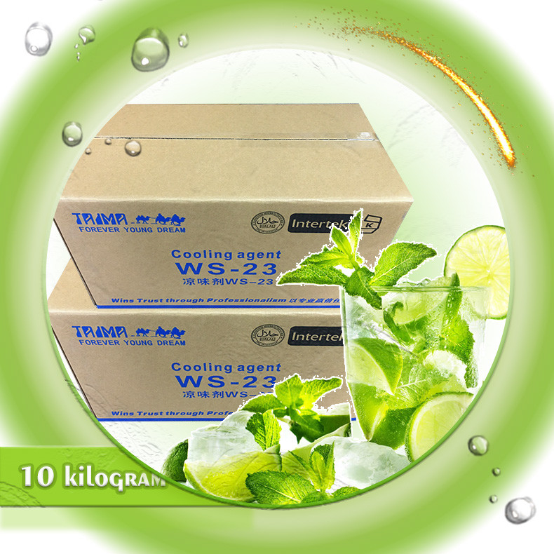 Agente de refrigeração WS-23 de mentol em pó branco CAS 51115-67-4 para líquido e suco de vapor