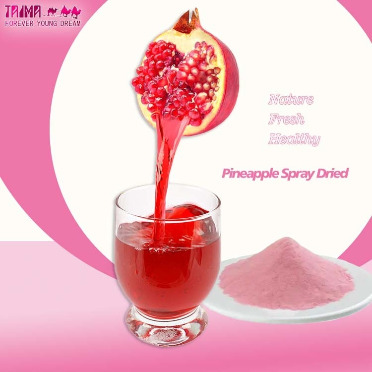 Pomegranate Spray-dried Powder Nature Pomegranate Dried Mango Powder (spray drying) para alimentação