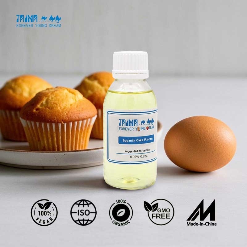 Bolo de ovo de alta pureza para alimentos, sabor doce, sabor adocicado, essencial para assar
