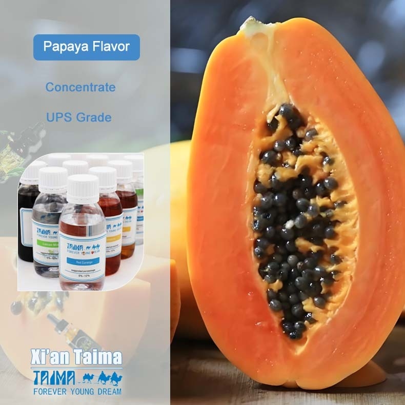 Aromas Concentrado Papaya Aromas de tabaco Aromas de frutas Para E Puff Vape E-líquido Tabaco Aromas líquidos 125 ml Amostragens grátis
