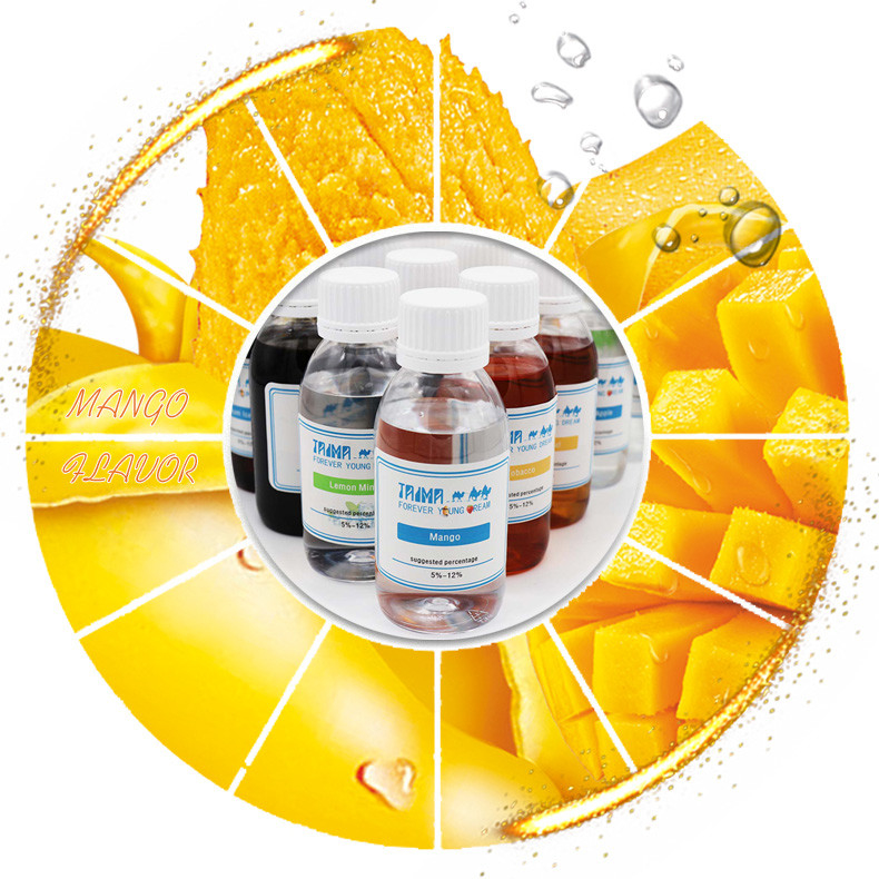 DIY PG/VG Base E-Liquid concentra sabor puro de manga com nicotina suave