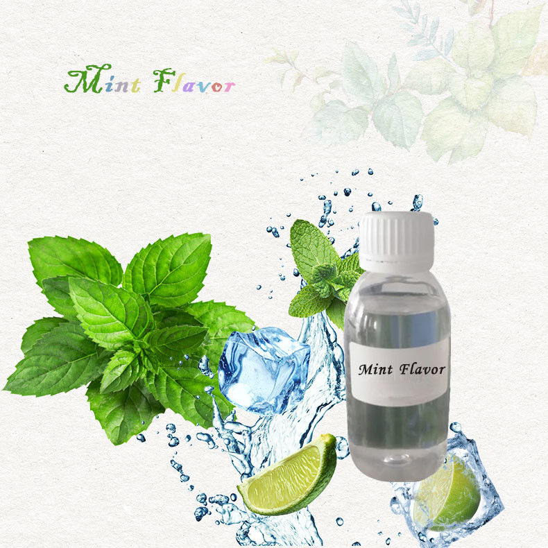 USP/Grados alimentícios Concentrado de sabor a menta de limão com odor a menta fresco Solúvel em PG/VG para E-Liquid