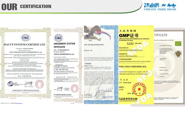 sabores altos do fruto do concentrado nossa certificação