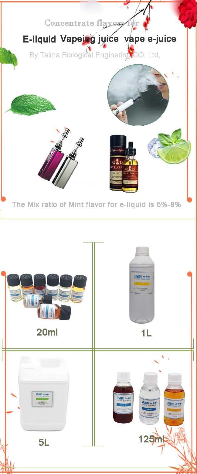 Sabores do concentrado para o e-líquido